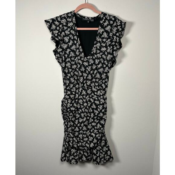 Veronica Beard Black and White Floral Mini Dress - Picture 9 of 13